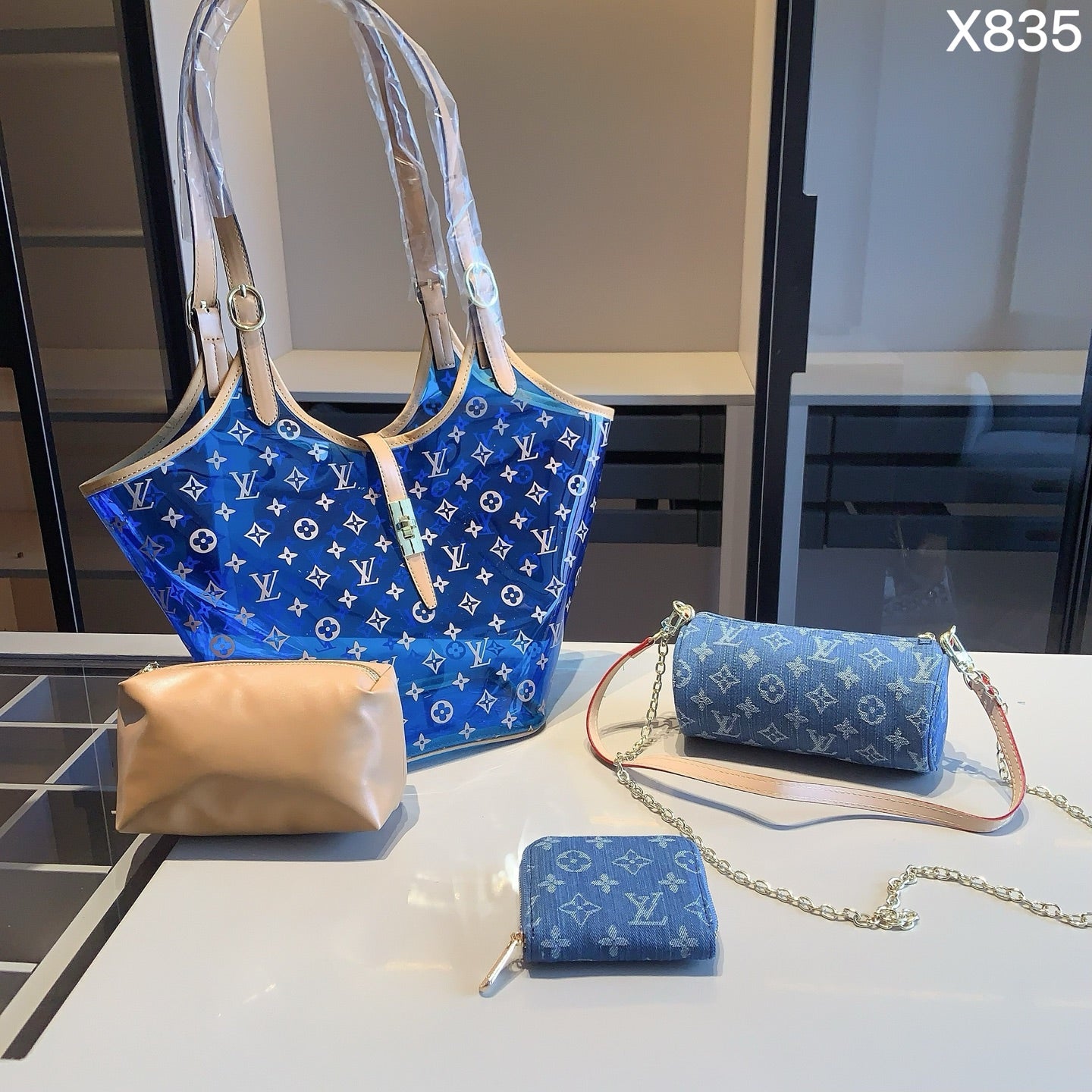 L A 4-piece set combination bag 0725101403