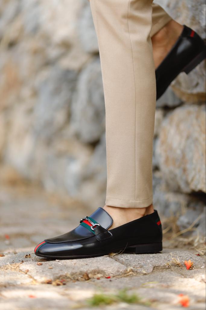 Men's Classic Dress Shoes Black Penny Loafer 02062901