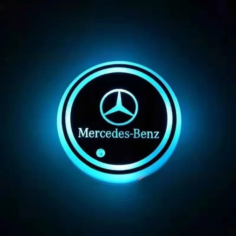 2PCS LED Car Coasters
