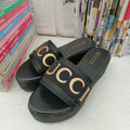 New Metallic Letter Women's Sandals 1024031806