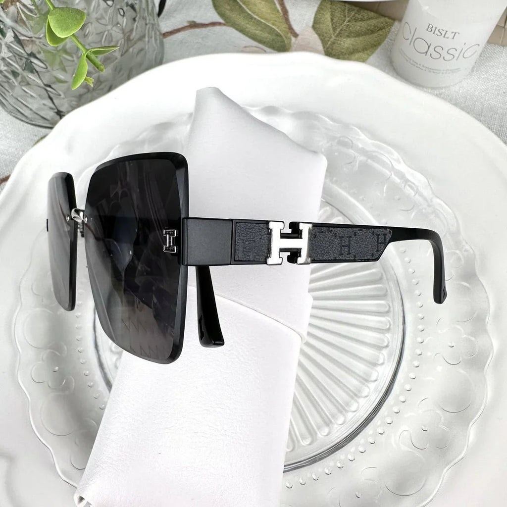 New Sunglasses Women's Frameless Anti-ultraviolet Gradient Two-color Sunglasses 1024062705