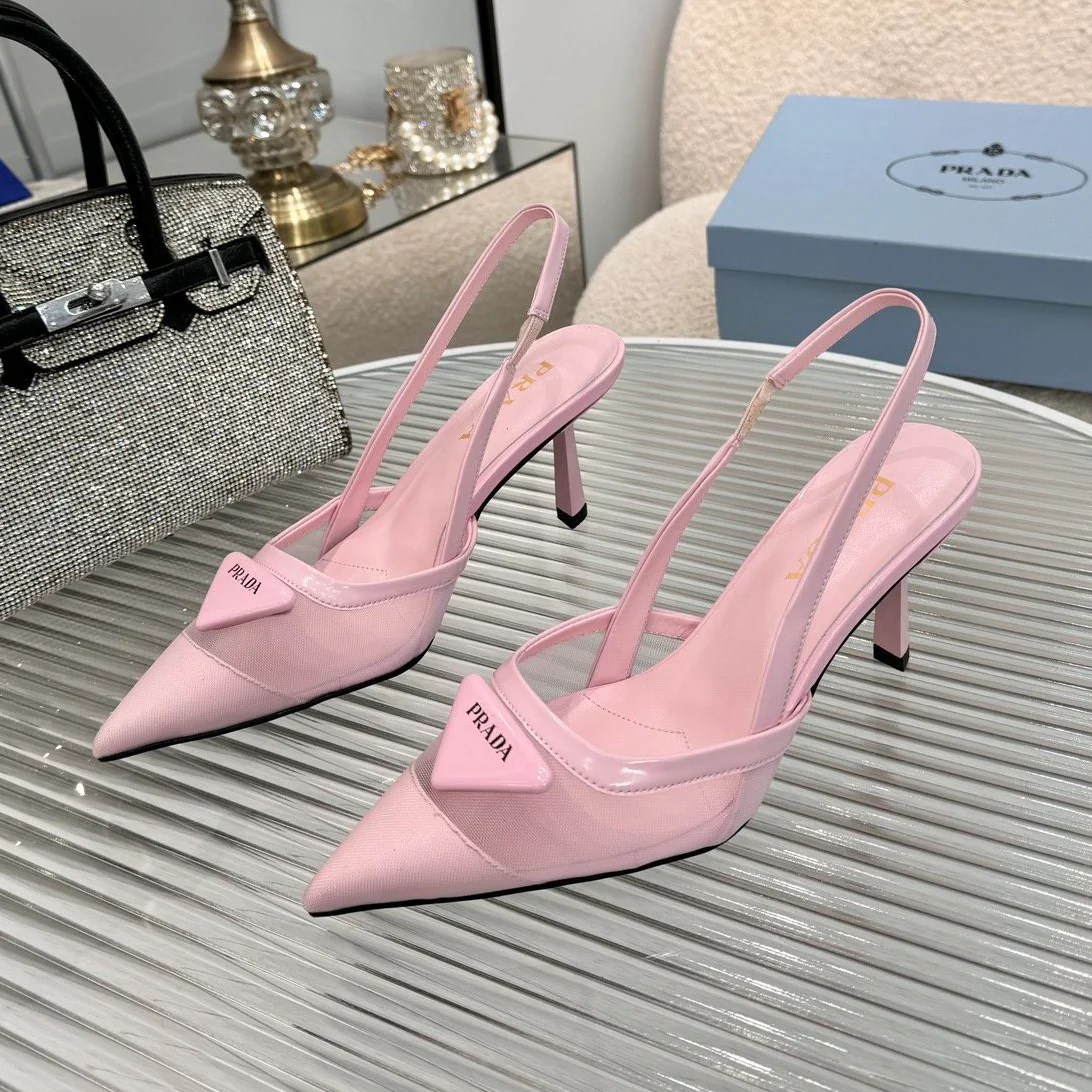 P fashion pointed mesh high heels 0725090813