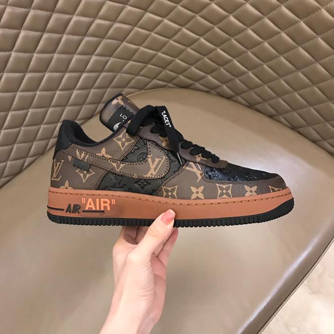 Printed  Force One Couple Sports Shoes
