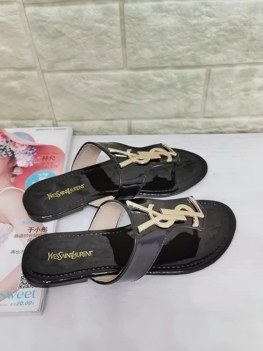 Women's All-match New Leather Thong Sandals 1024031802