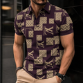 Men's Summer Fashion Printed Polo Shirts 3D1026070606