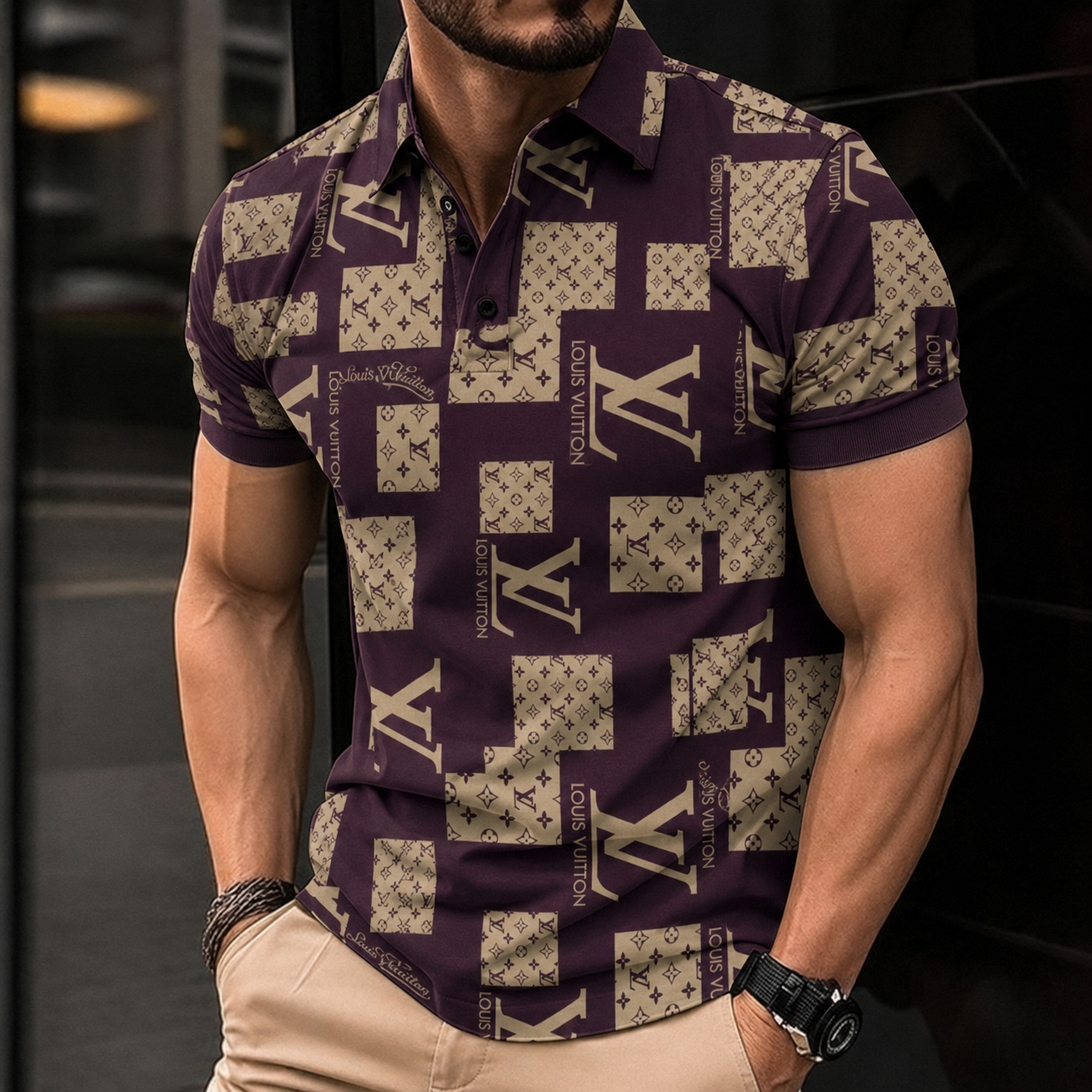 Men's Summer Fashion Printed Polo Shirts 3D1026070606