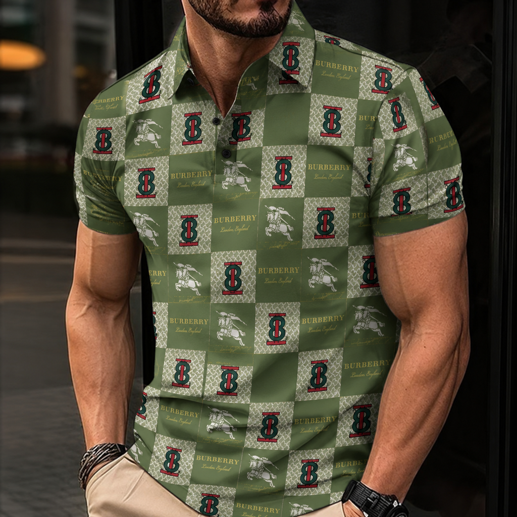Men's Summer Fashion Printed Polo Shirts 3D1026070607