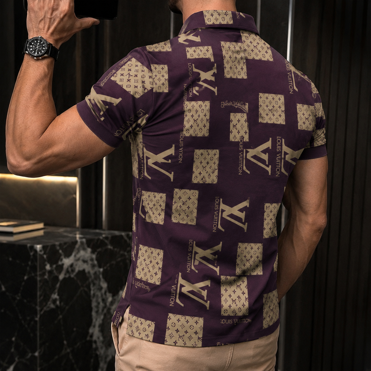 Men's Summer Fashion Printed Polo Shirts 3D1026070606
