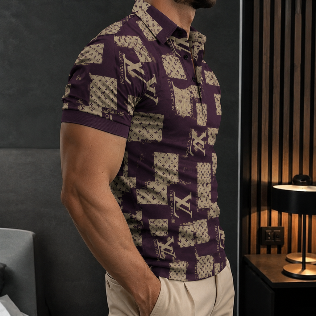 Men's Summer Fashion Printed Polo Shirts 3D1026070606