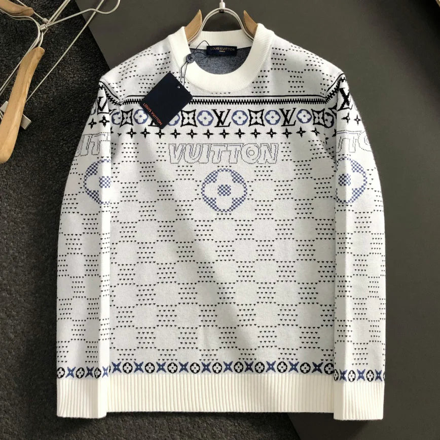 Crew-neck knit wool sweater 1025101410
