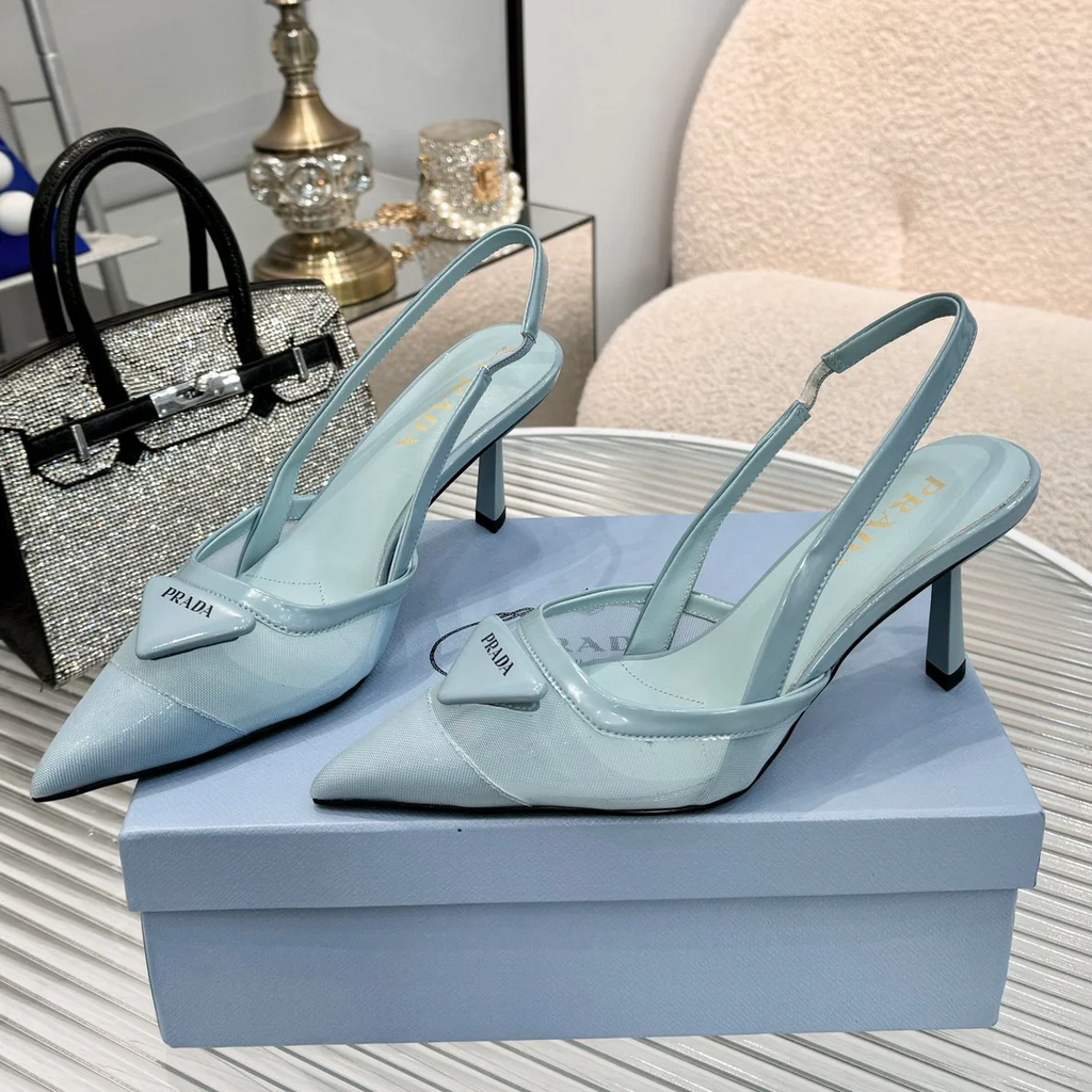 P fashion pointed mesh high heels 0725090813